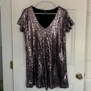 Lulus Lilac sequin dress